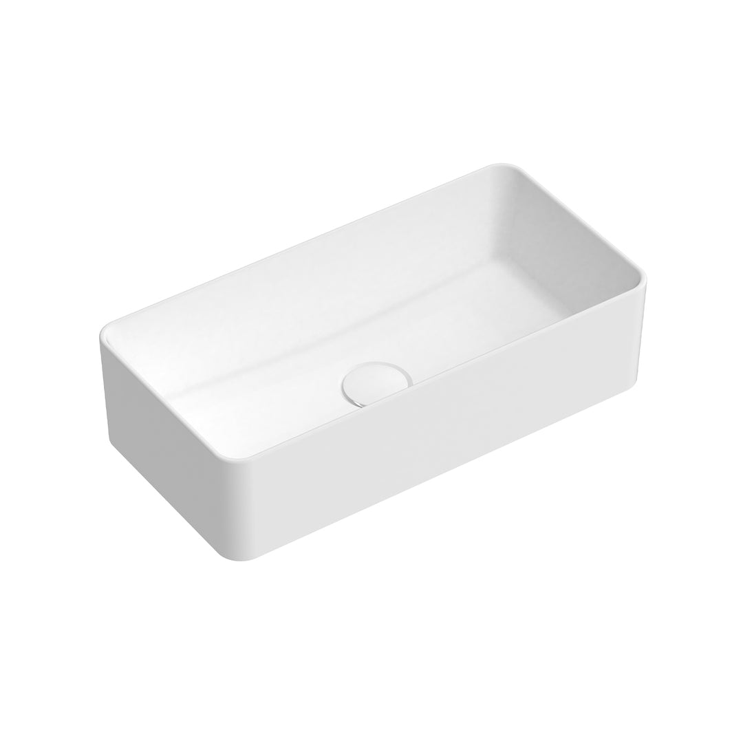Lisa Narrow Rectangular Ceramic Basin 470mm