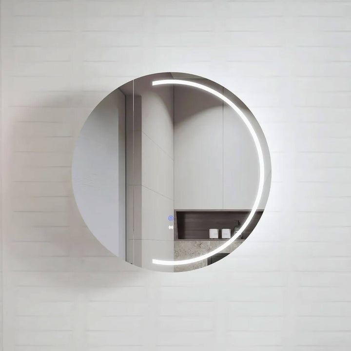 London LED Circle Mirror Shaving Cabinet 800mm
