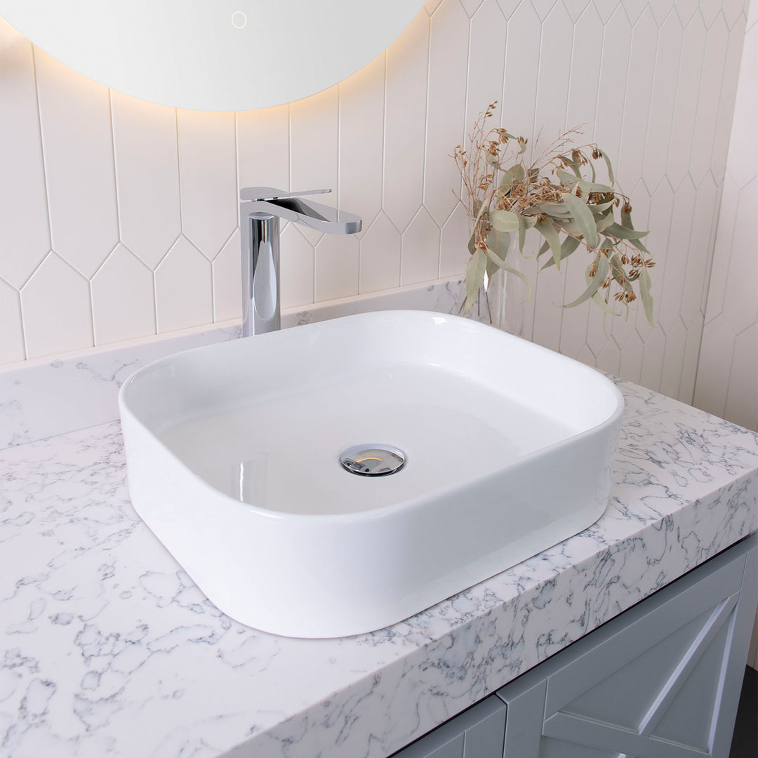 Louie Curved Corner Basin 450x380mm