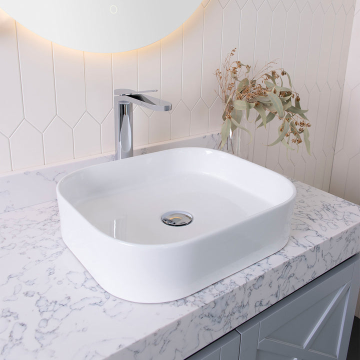 Louie Curved Corner Basin 450x380mm
