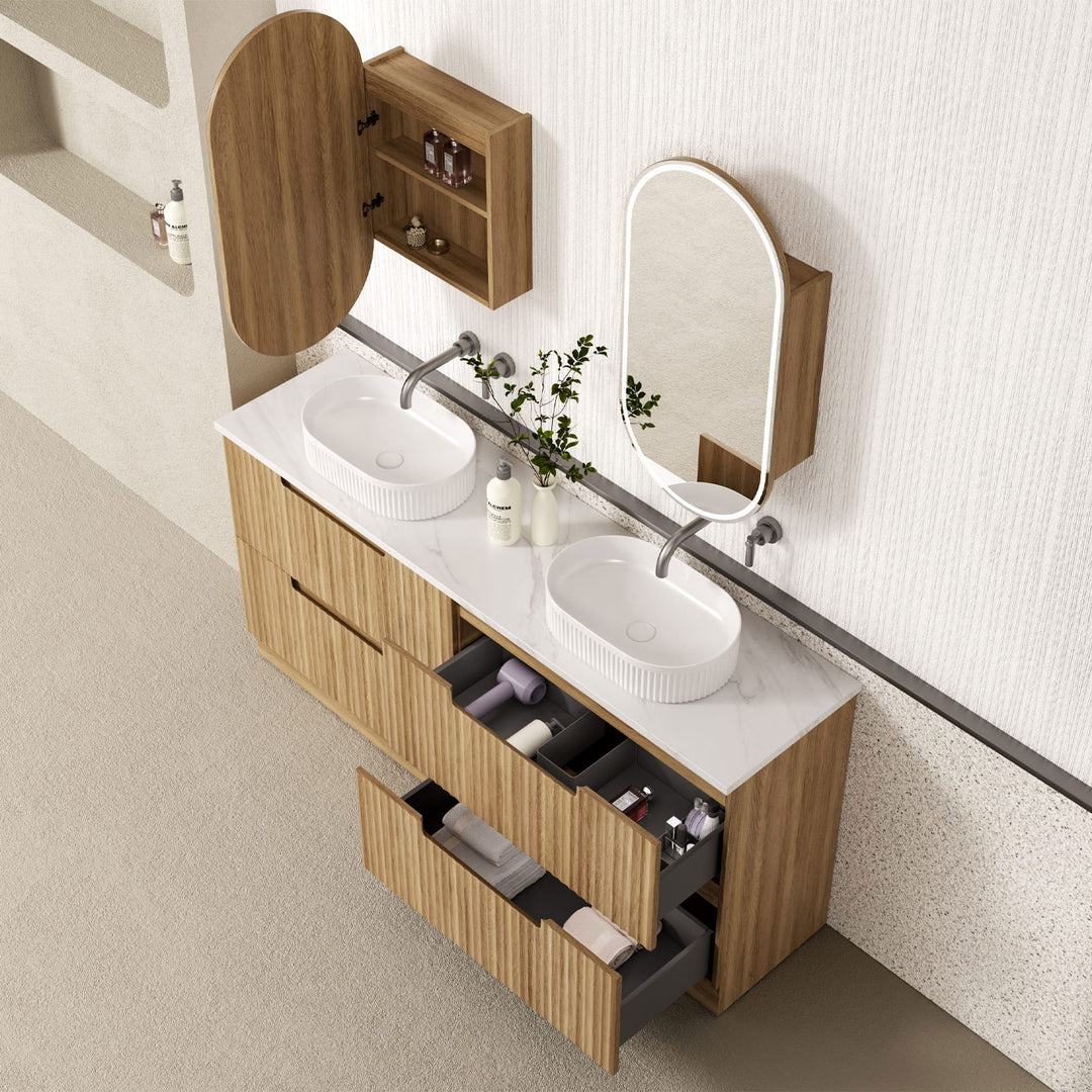 Lovina Fluted Freestanding Vanity (600-1800mm)