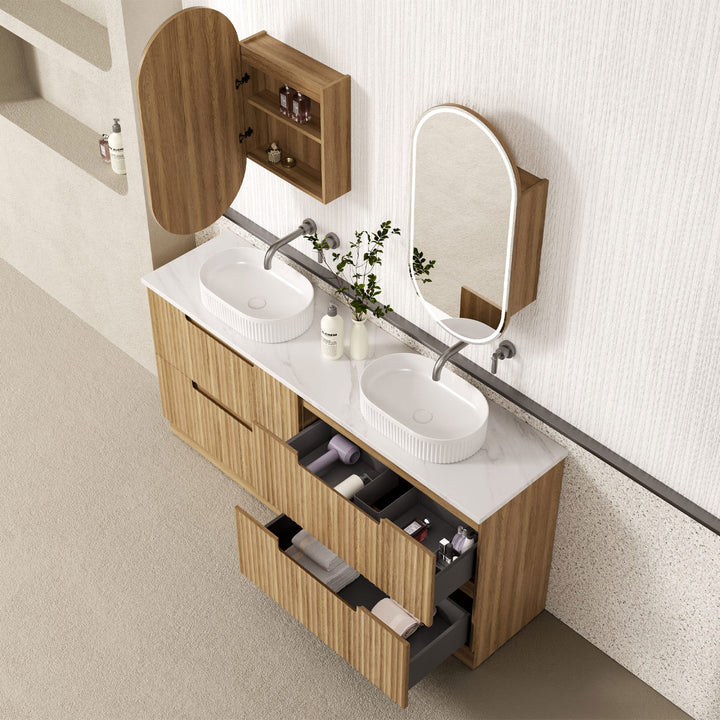 Lovina Fluted Freestanding Vanity (600-1800mm)