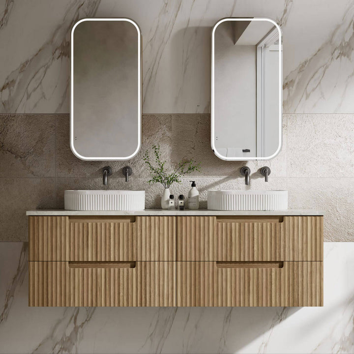 Lovina Fluted Wall Hung Vanity (600-1800mm)