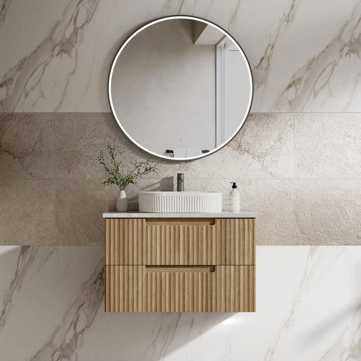 Lovina Fluted Wall Hung Vanity (600-1800mm)
