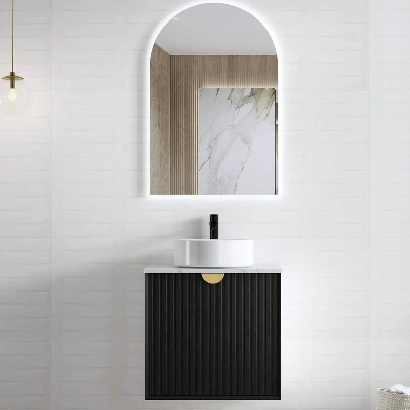 Marlo Fluted Wave Soft Close Wall Hung Vanity (600-1500mm)