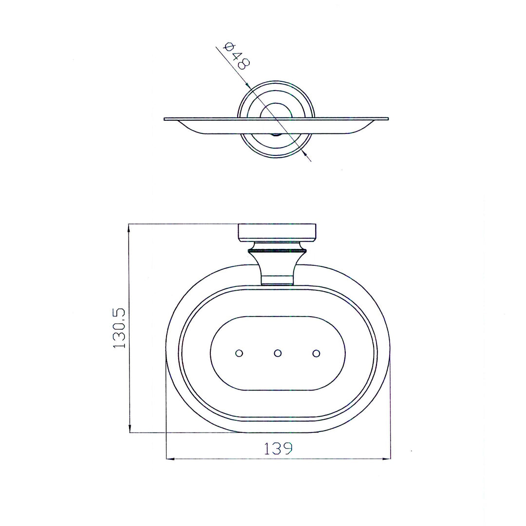 Medoc Brass Soap Dish Holder