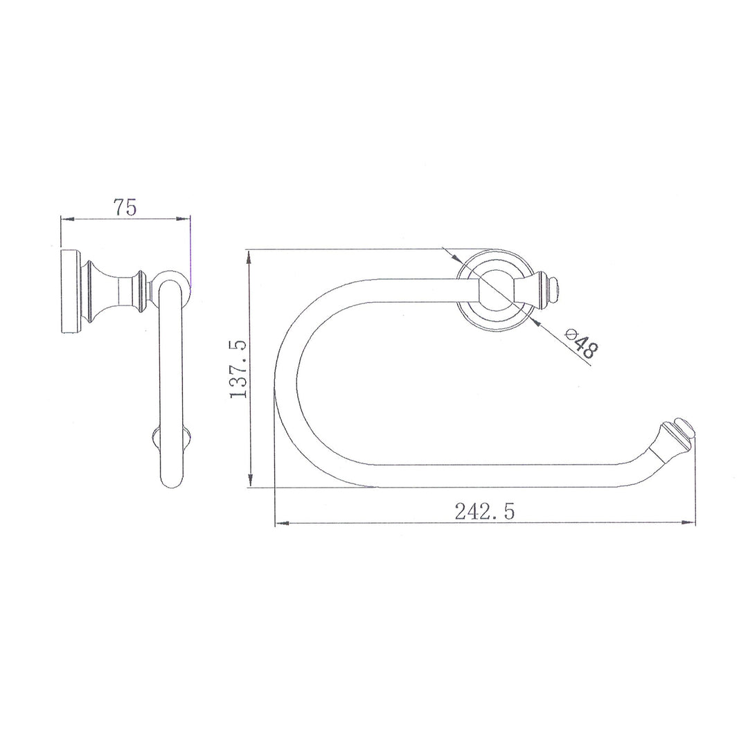 Medoc Brass Towel Holder