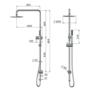 Lifestyle SS316 Outdoor Combination Shower Rail