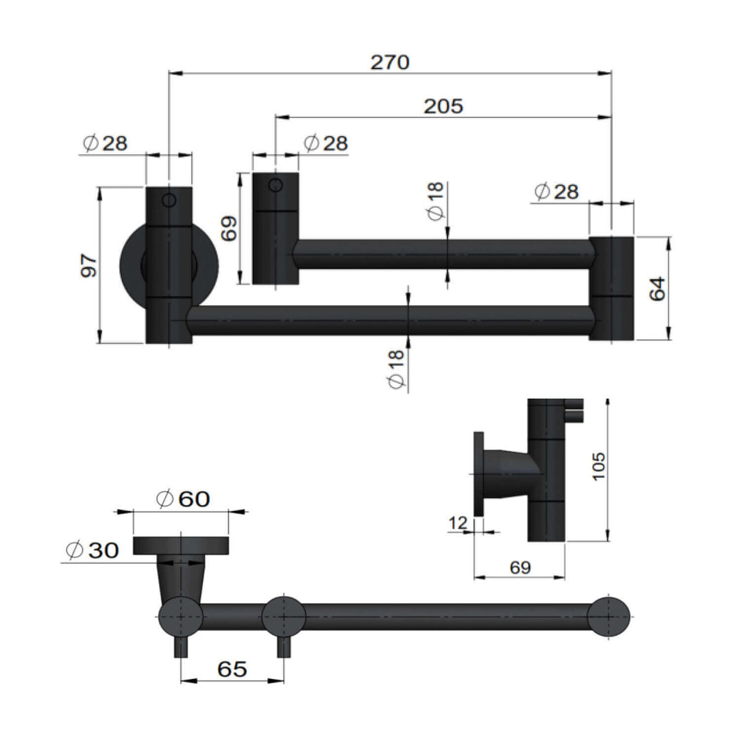 Meir Kitchen Pot Filler