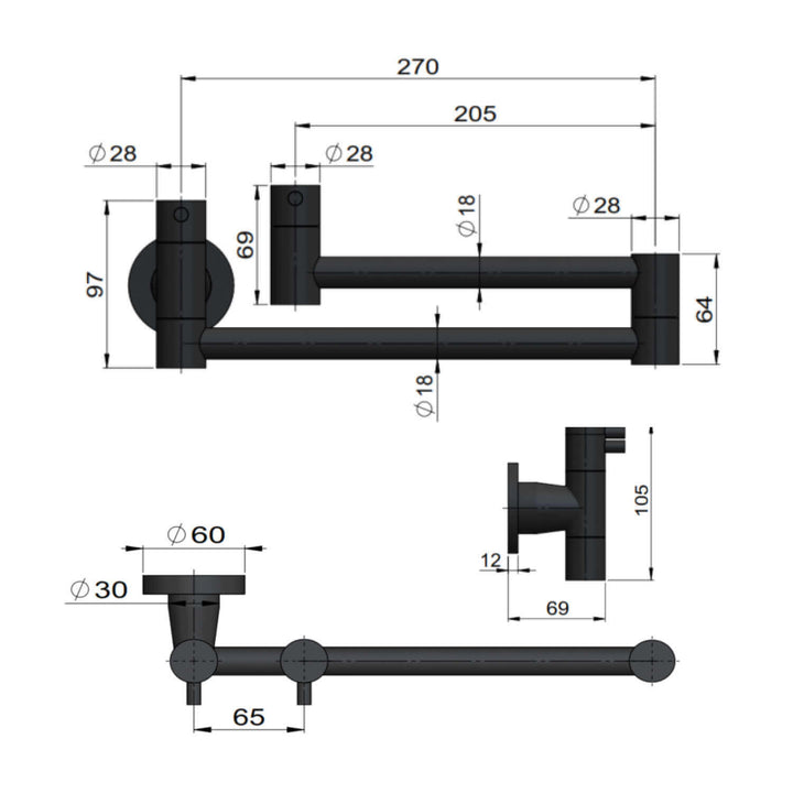 Meir Kitchen Pot Filler