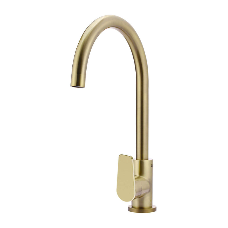 Meir Paddle Handle Gooseneck Sink Mixer