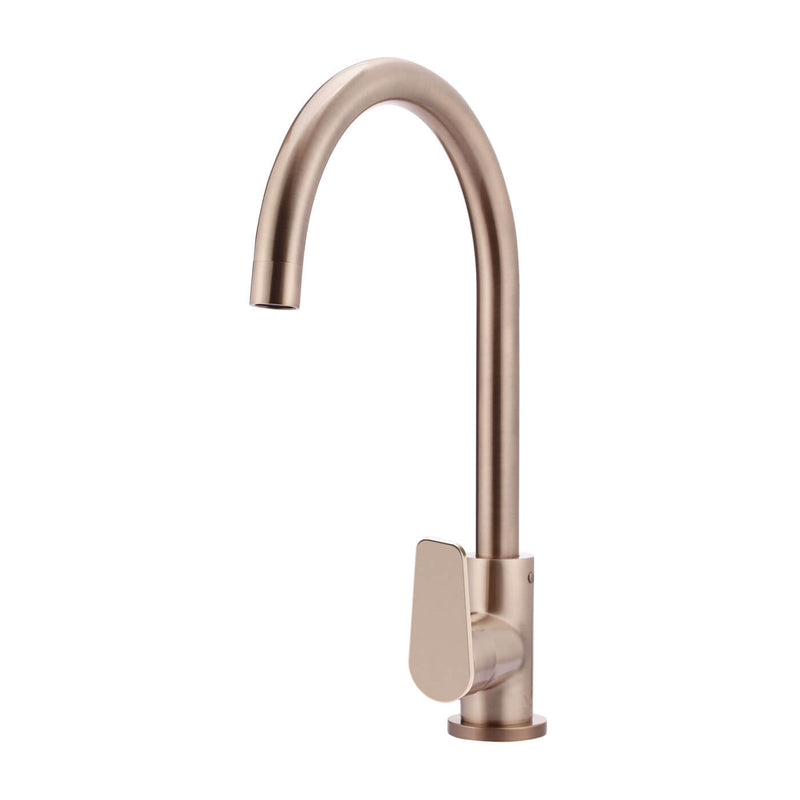 Meir Paddle Handle Gooseneck Sink Mixer