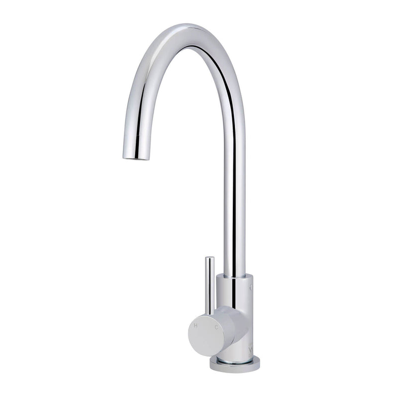 Meir Pin Handle Gooseneck Sink Mixer