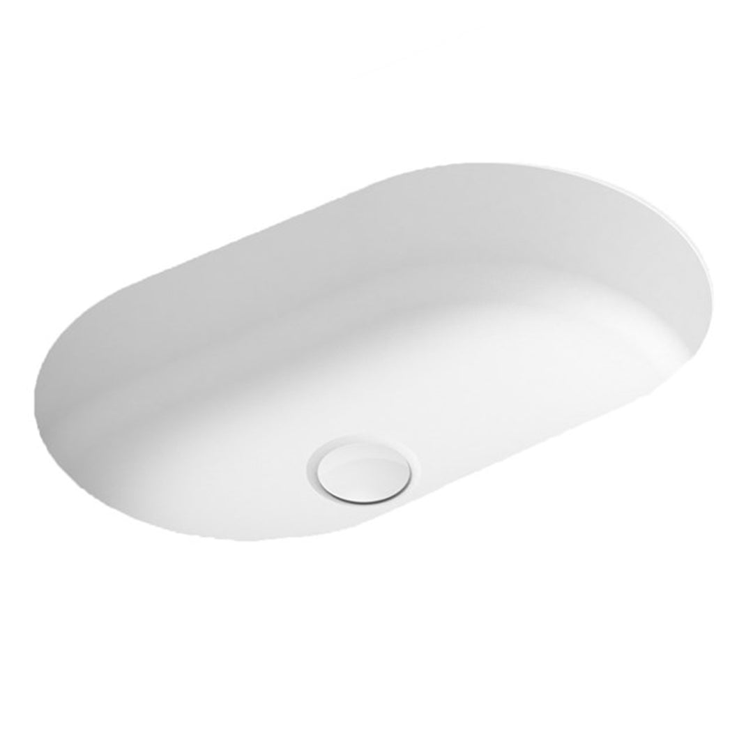 Mila Oval Undermount Solid Surface Basin 545x355mm