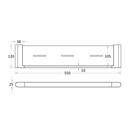 Milan Shower Shelf 550mm