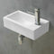 Mini Wall Hung Ceramic Basin with Taphole 455x250mm