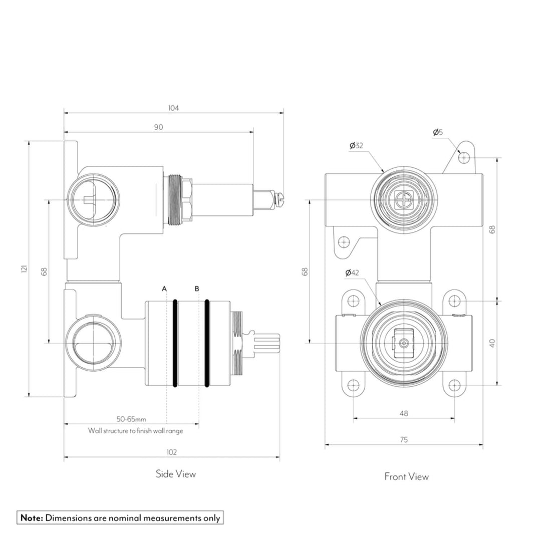 ABI Minimal Diverter Mixer Body