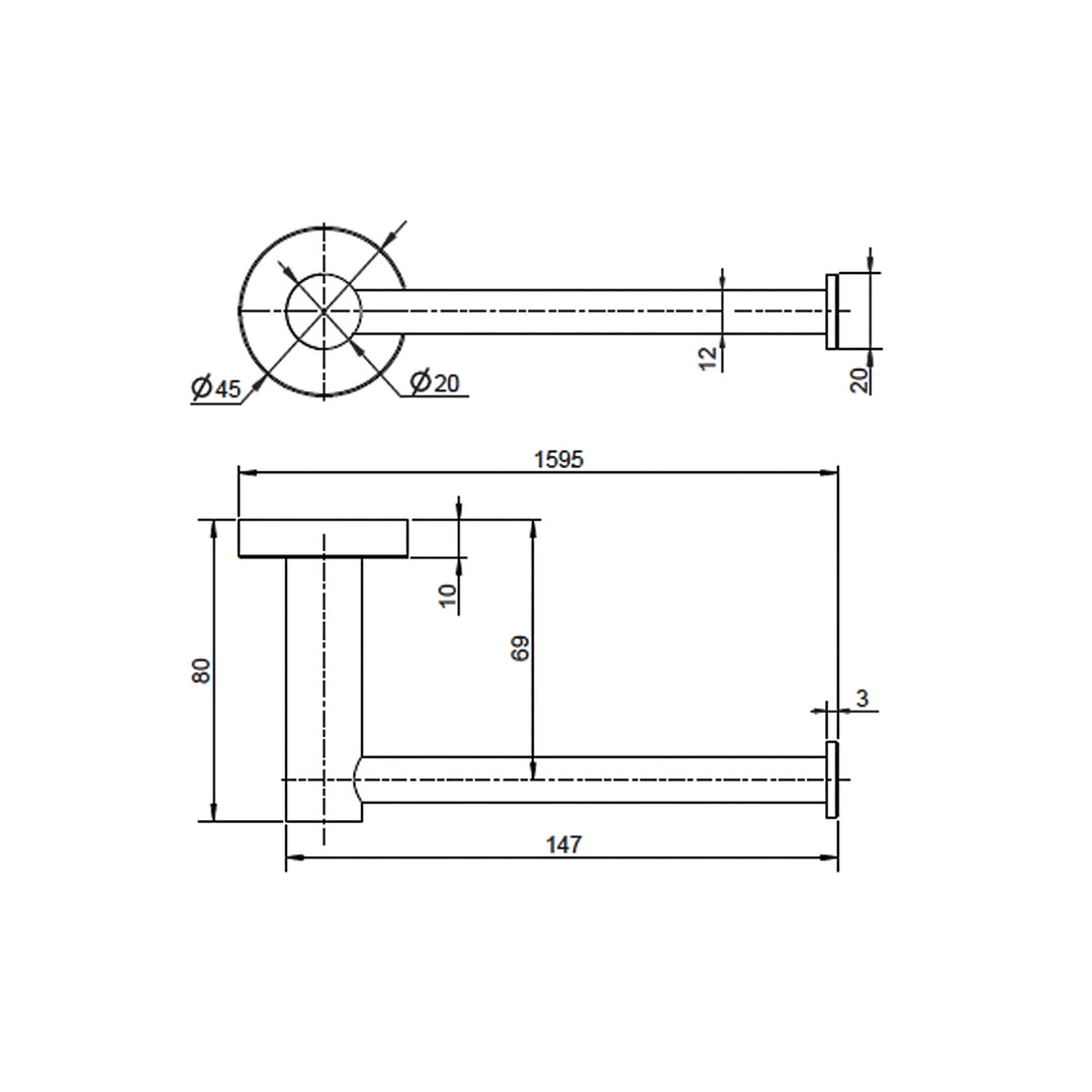 Mirage Round Toilet Paper Holder