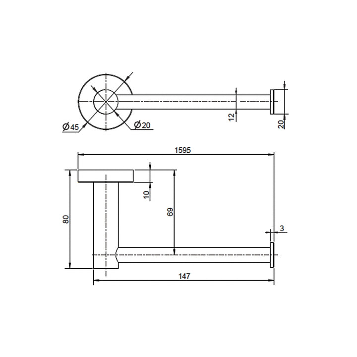 Mirage Round Toilet Paper Holder