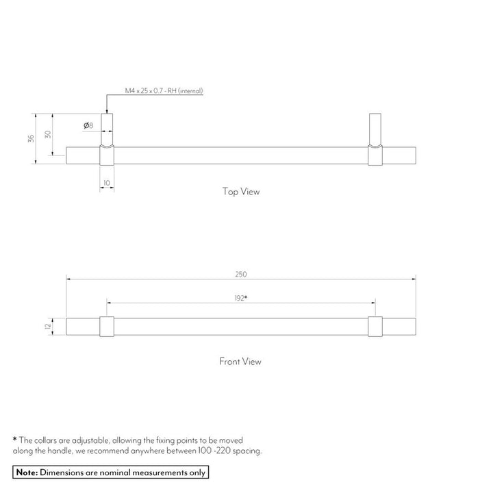 Modi Adjustable Cabinet Pull Handle