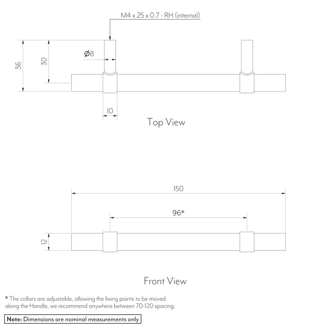 Modi Adjustable Cabinet Pull Handle