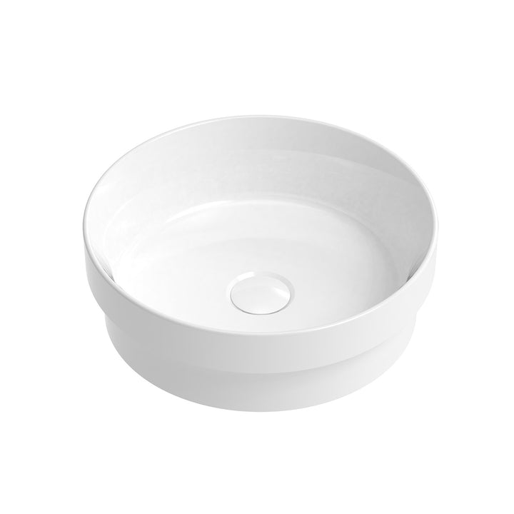 Monica Inset Round White Ceramic Basin 355mm