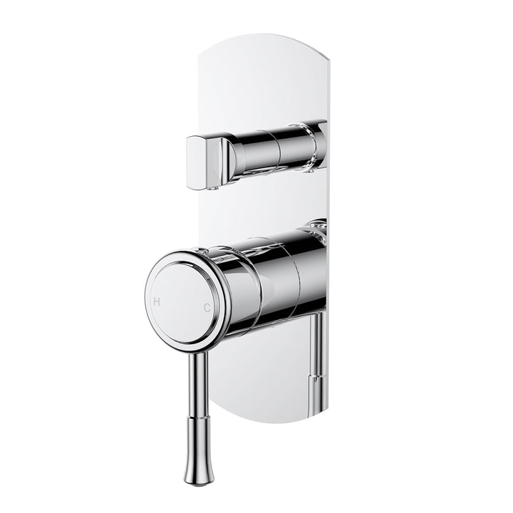 Montpellier Brass Wall Diverter Mixer