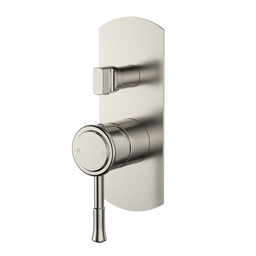Montpellier Brass Wall Diverter Mixer