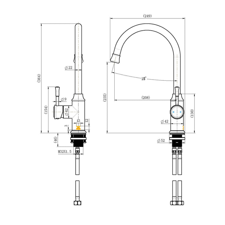 Montpellier Gooseneck Sink Mixer