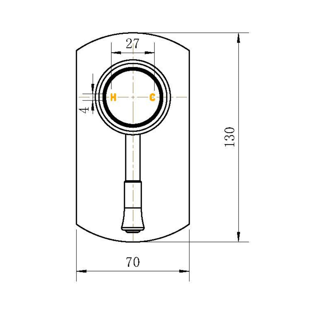 Montpellier Long Backplate Wall Mixer