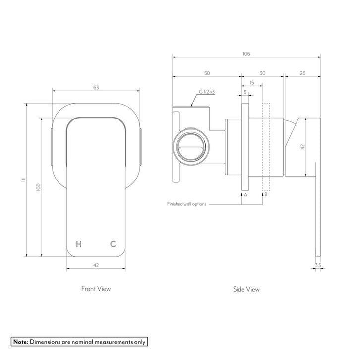Nesso Minimal Wall Mixer