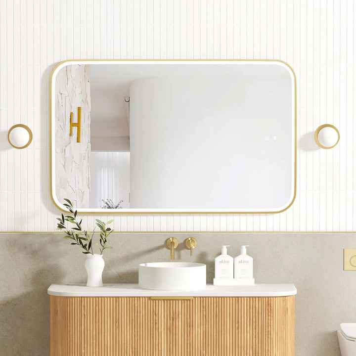 Newport LED Framed Bathroom Mirror (450-1500mm)