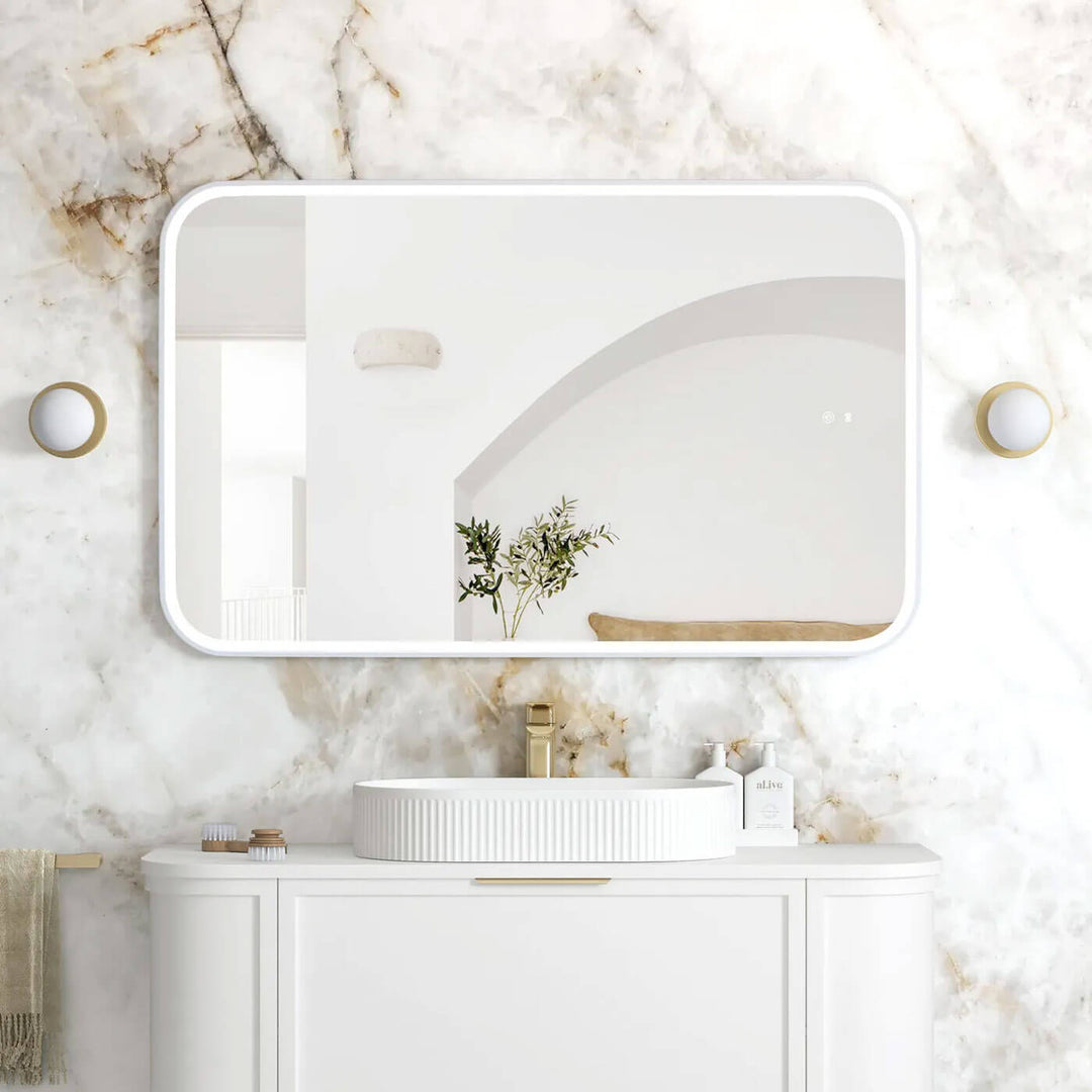 Newport LED Framed Bathroom Mirror (450-1500mm)