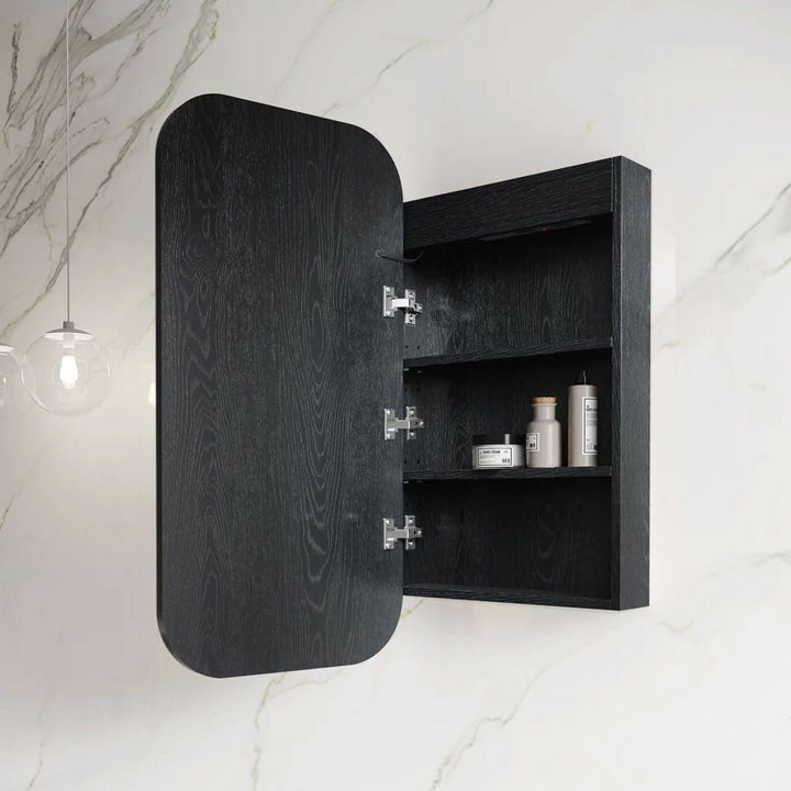 Newport LED Soft Square Shaving Mirror Cabinet 900x450mm