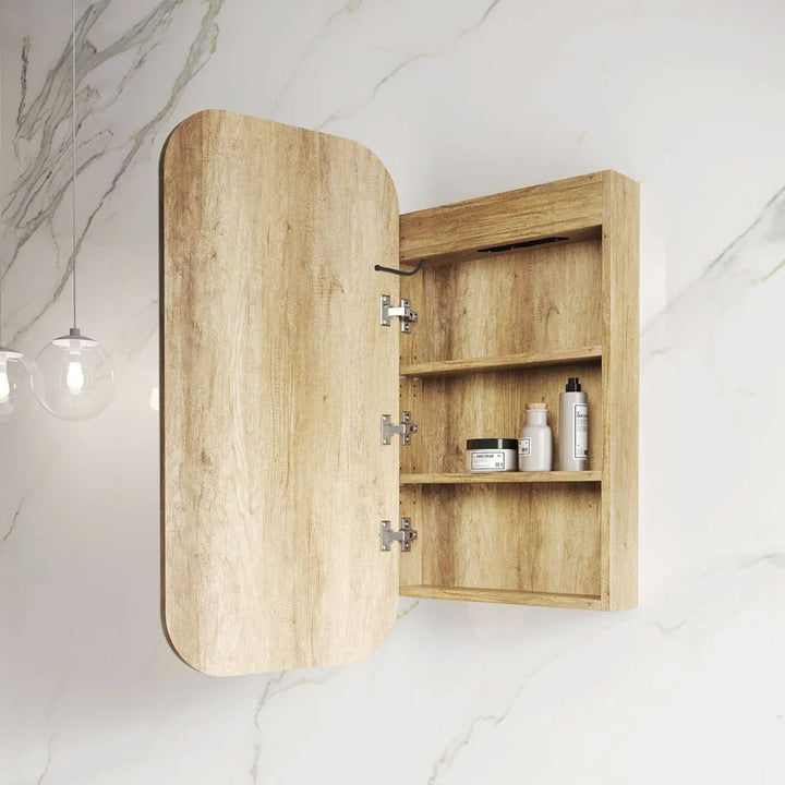 Newport LED Soft Square Shaving Mirror Cabinet 900x450mm