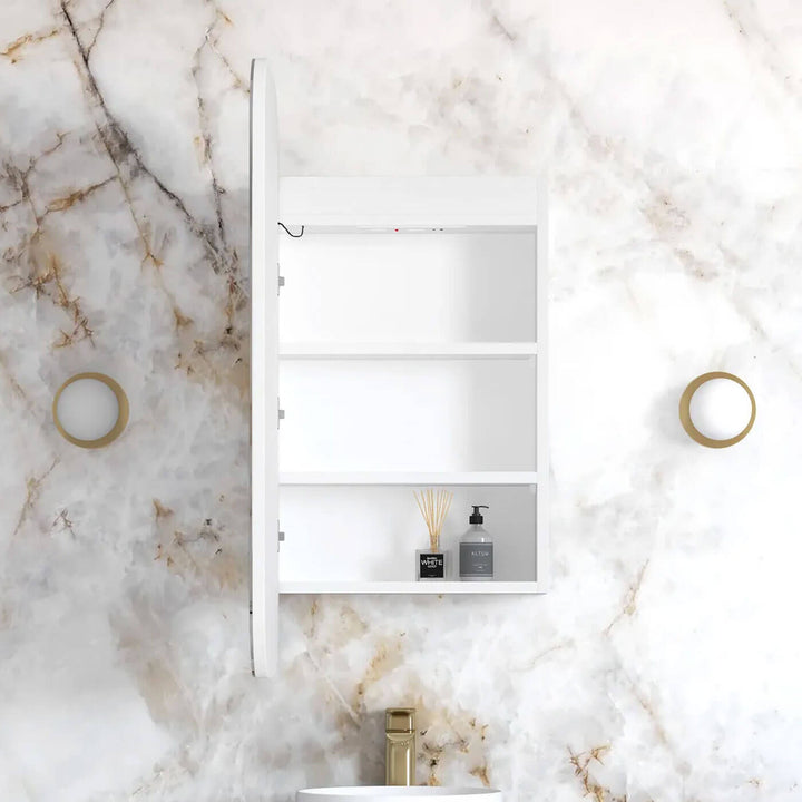 Newport LED Soft Square Shaving Mirror Cabinet 900x450mm