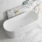 Noosa Fluted Freestanding Oval Bathtub 1500-1700mm
