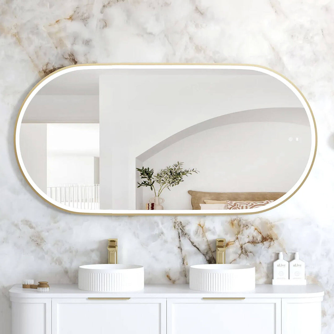 Noosa LED Pill Framed Anti-Fog Backlit Mirror (450-1800mm)