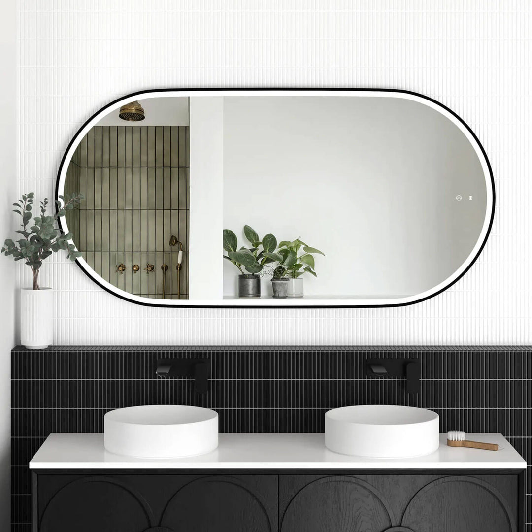 Noosa LED Pill Framed Anti-Fog Backlit Mirror (450-1800mm)