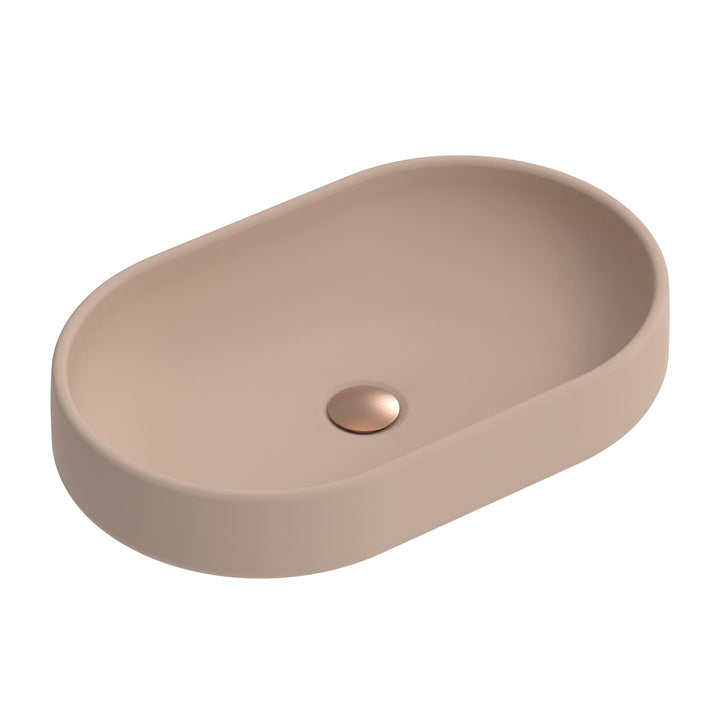 Norma Oval Matte Concrete Basin 550x350mm