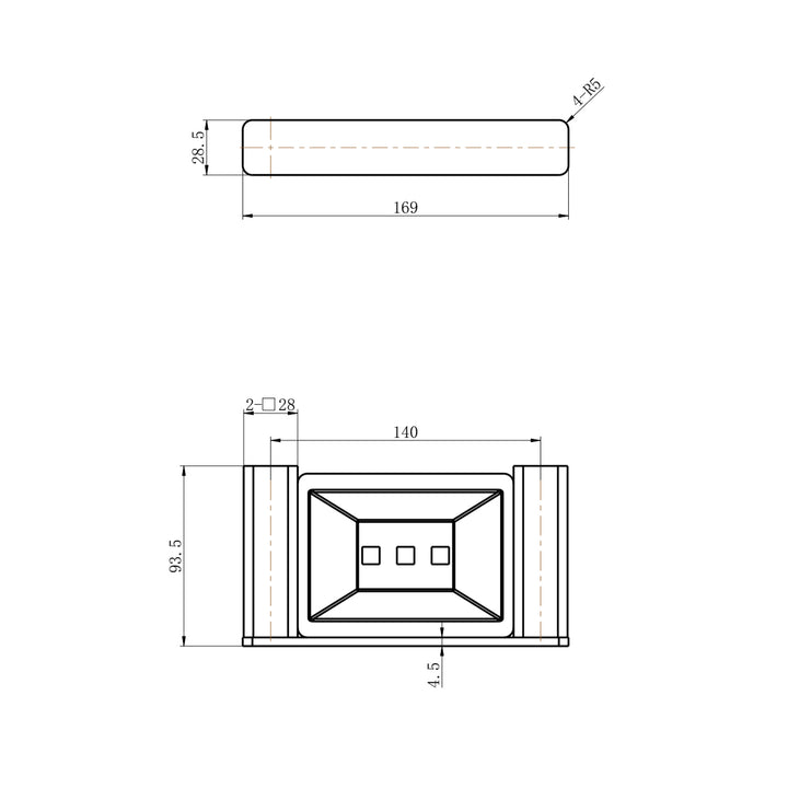 Nova Brass Soap Dish