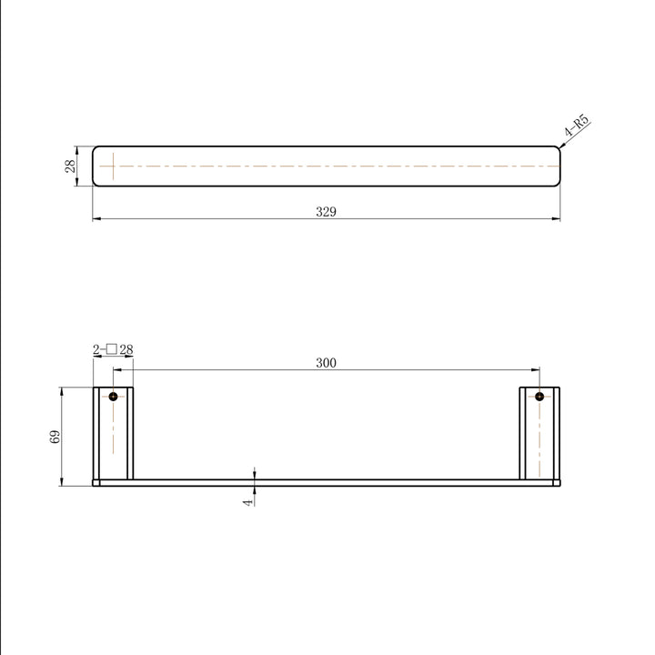 Nova Hand Towel Rail