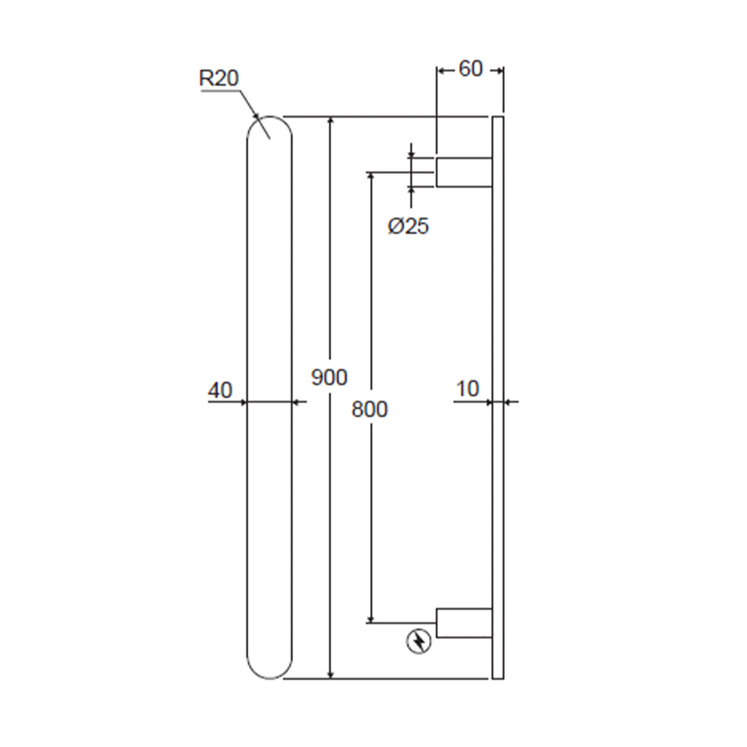 Nova Slim Vertical Heated Towel Rail