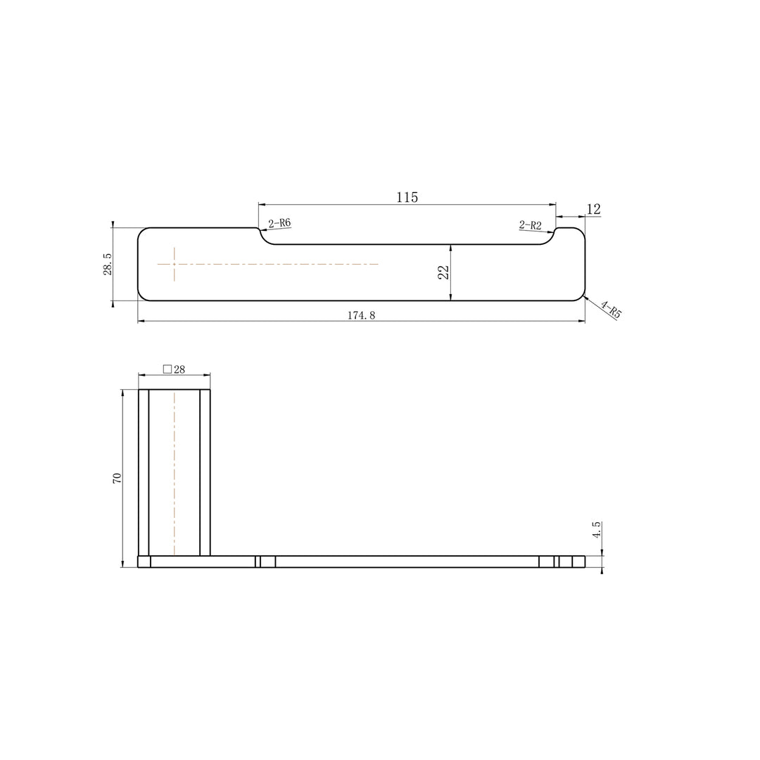 Nova Square Toilet Roll Holder