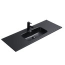 Olivia Ceramic Benchtop with Taphole Matte Black (600-1200mm)