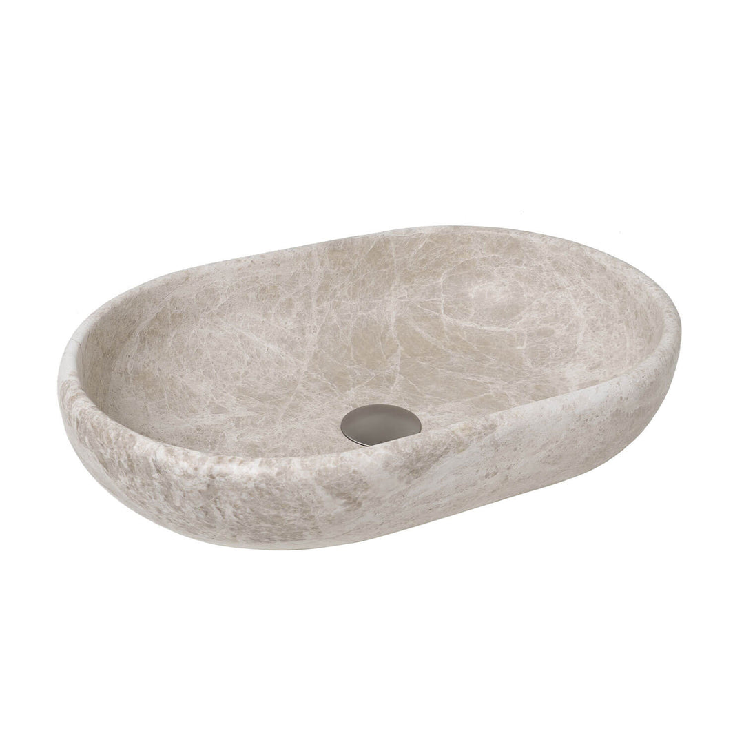 Ollie Natural Stone Above Counter Basin 500x340mm