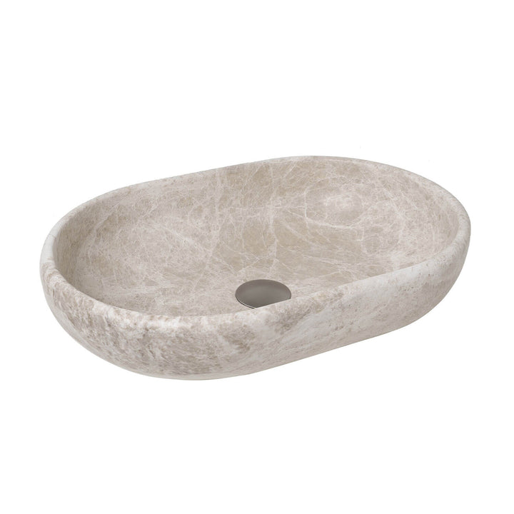 Ollie Natural Stone Above Counter Basin 500x340mm