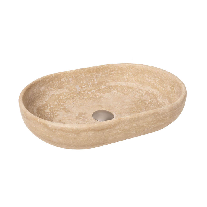 Ollie Natural Stone Above Counter Basin 500x340mm