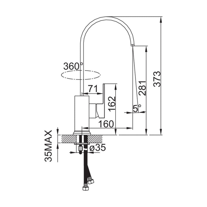 Opus Swivel Sink Mixer