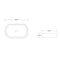 Quay Oval Pill Ceramic Basin 500x340x120mm